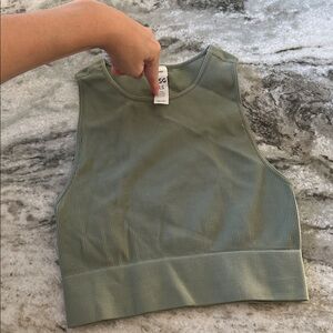 DSG Olive Ribbed Top